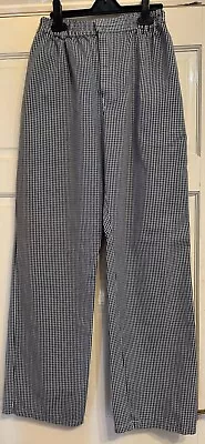 Catering/Chef's Trousers Size S Black & White Check • £5