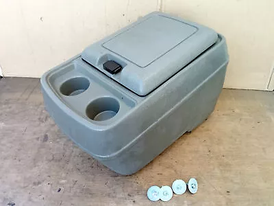 80-91  OEM Light Gray Center Console W/ Cup Holders Bronco F150 F250 F350 • $199.99