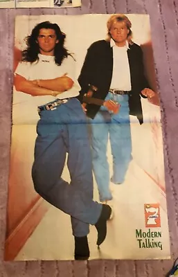 Modern Talking 1987 Turkish Magazine Centrefold Poster • $25