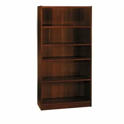 Bush Furniture Universal 5 Shelf Wooden Bookcase In Vogue Cherry • $243.27