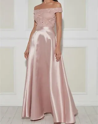 £45 • Buy Goddiva 3d Flower Lace Bridesmaid/ Prom Dress