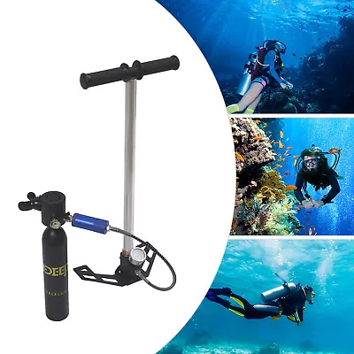 0.5L Mini Scuba Oxygen Diving Equipment Air Tanks High-pressure Pump Underwater • $133.44