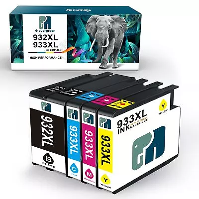 4 Premium 932 XL 933 XL Ink Cartridge Combo For HP OfficeJet 7612 6700 7110 6600 • $11.99