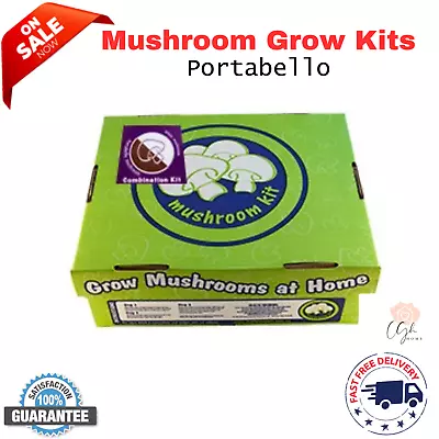 Mushroom Grow Kits - Portabello Oyster Bag Block Mushrooms Ready Spawn Gourmet • $63.34