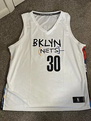 Seth Curry Brooklyn Nets Fanatics Branded Fastbreak Jersey-City Edition-2XL-NWOT • $10