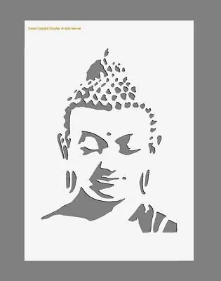 MYLAR STENCIL 'Buddha' 125/190 Micron A3/A4/A5 Sizes Wall Art Craft DIY(2) • £4.98