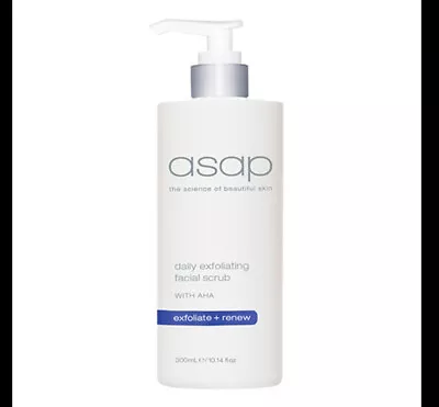 ASAP Daily Exfoliating Facial Scrub 300ml W Glycolic Acid AHAs  NonPlastic Beads • $54.90
