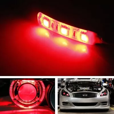 V2. Red Demon Eyes LED Modules For Car Bike Headlights Projector Retrofit DIY • $6.99