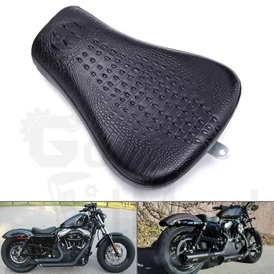 Motorcycle Driver Rider Solo Seat For Harley Sportster XL 883 1200 72 48 Custom • $65.32