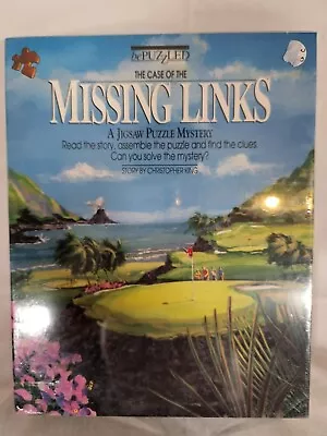 New Sealed - The Case Of The Missing Links Golf Jigsaw Puzzle Mystery 500 Pieces • $14.95