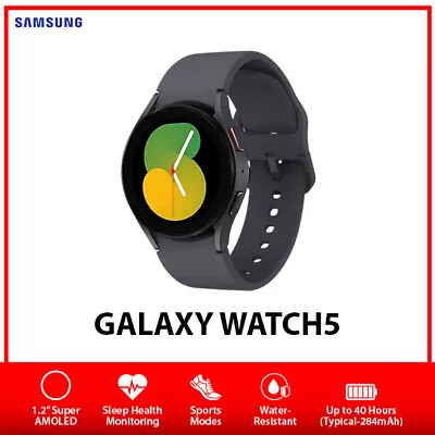 Samsung Galaxy Watch5 Bluetooth IP68 Android Smartwatch AU (R900) – Black/40mm • $279