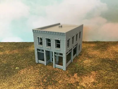 20th Century City Town SALOON Or Office Building - Z Scale 1:220 - 3D Model USA • $11.83