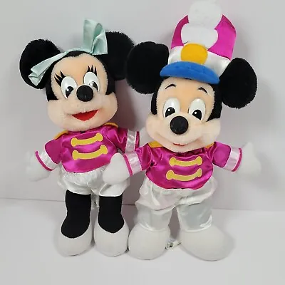 Mickey Mouse Minnie Drum Major Marching Band Walt Disney World Plush Vtg Set • $15