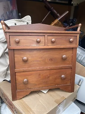 Antique  Miniature Dresser With Handles Original Wood Knobs • $140