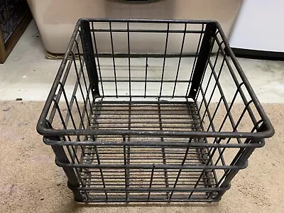 Vintage Dairy Lea January 1971 Wire Metal Milk Crate United Steel Wire Co. EXCON • $54.90