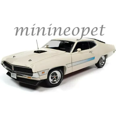 Autoworld Amm1256 1971 Ford Torino Gt  Class Of 1971  1/18 Diecast Car White • $77.90