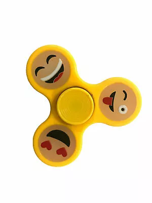 Fidget Finger Spinner Hand Focus Spin EDC Bearing Stress Toy GLOW IN DARK Emoji • £3.63