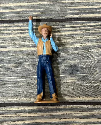 Vintage Cowboy Man Figure Figurine 3.25” • $8.50