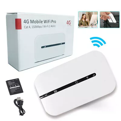 Unlocked 4G LTE Mobile Broadband WiFi Wireless Router Hotspot Tool Portable MiFi • £15.55
