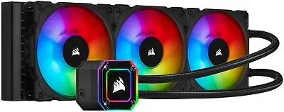 Corsair ICUE H150i ELITE CAPELLIX Black 360mm Liquid CPU Cooler RGB 120mm Fans • £131.99