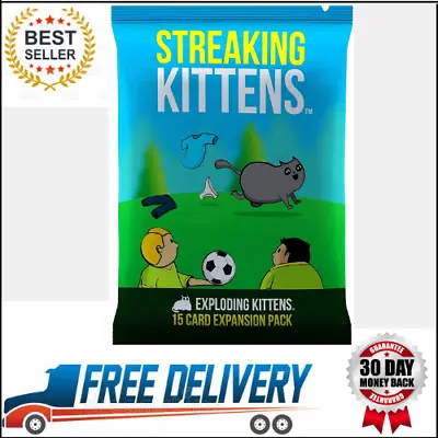 $13.87 • Buy Exploding Kittens Streaking Kittens Expansion Card Game Brand New