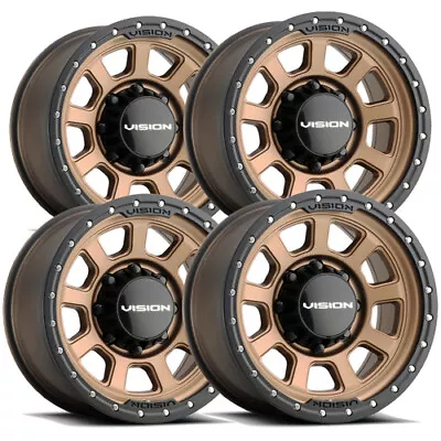 (Set Of 4) Vision 350 Ojos 20x9 8x170 -12mm Bronze Wheels Rims 20  Inch • $923.96