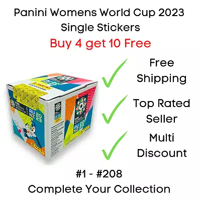 Panini Women's FIFA World Cup 2023 Stickers #1 - 208 Buy 4 Get 10 Free • £1.35