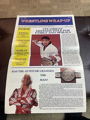 WCW/NWA Wrestling Wrap-Up - Vol. 1 No. 1 - 1989 - Ric Flair Ricky Steamboat • $29.99