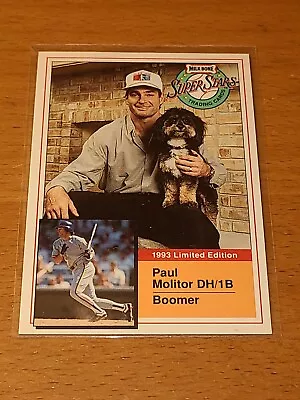 Brewers Paul Molitor 1993 Milk Bone Super Stars #1 Of 20 • $0.99