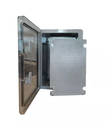 Weatherproof Ip65 Lockable Abs Enclosure With Plastic Plate Classic Wall Box • £140