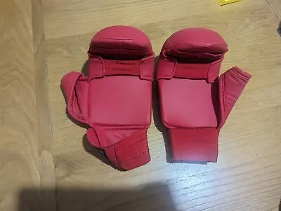 Gloves Semi-Contact Martial Arts Mitts Karate Red XL IGKF Go-Kan-Ryu • £8.99
