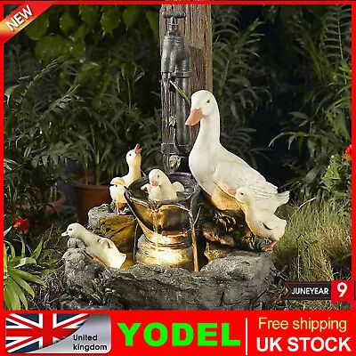 Garden Statue - Animal Sculptures Duck Outdoor Decorations Light (Solar) • £10.59