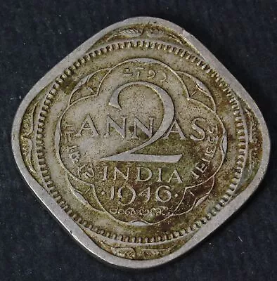 INDIA BRITISH 2 Annas 1946 - Copper/Nickel - George VI. - VF- - 900 • $0.99