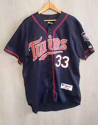 Majestic Authentic Justin Morneau MN Twins Jersey Size 52 XL Stitched Metrodome • $39.99