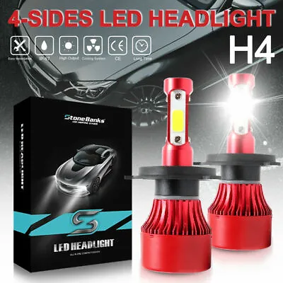 COB H4 LED Headlight Kit Light Bulbs High Low Beam 6000K HB2 9003 2000W 320000LM • $11.98