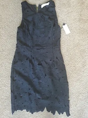 ASTR The Label Black DRESS Size Med Knee Legenth Comfort Casual Zipper • $38