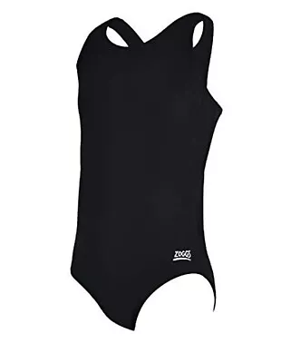 Zoggs Girls Cottesloe Black Sports Back Swimsuit Swimming Costume BNWT  Age12/32 • £13.99