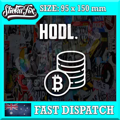 HODL Bitcoin 4X4 Car Vinyl STICKER Funny DECAL 4WD Ute JDM Van Truck • $6.90