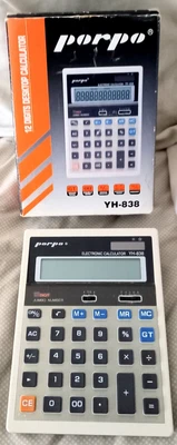 £5 • Buy Vintage Electronic Calculator Porpo YH838 Jumbo Numbers 18 Inches By 14