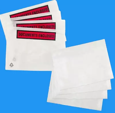 Documents Enclosed Wallets Envelopes Printed Plain Self Adhesive A7 A6 A5 DL • £284.95