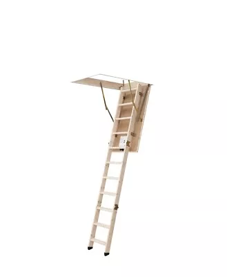 £89.95 • Buy 3 Section 12 Tread 26mm Insulated Hatch Folding Loft Ladder Kit 2.77m, NEW