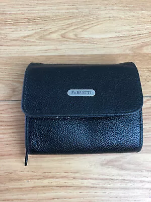 Ladies Fabretti Black Leather Purse  • £14.49