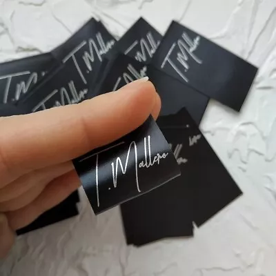 $54.90 • Buy 200 Pcs Custom Fabric Tags And Labels Satin Ribbon Label Custom Clothing Labels
