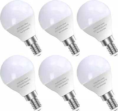 6 Pack Bright Ceiling Fan Light Bulbs 60 Watt Equivalent E12 Led Bulb A15 Sha • $17.57