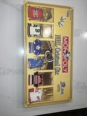 NHL MONOPOLY BOARD GAME Original Six Collector’s Edition Factory Sealed • $65