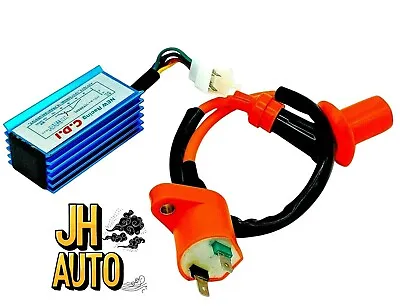 Gy6 Scooter Moped Racing 5 Pin CDI Box Ignition Coil NKG Spark Plug • $19.95