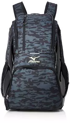 Mizuno Backpack Approx 7.9 Gal (30 L) Black Camo 20.1 X14.2 X8.3 Inches • $87.75