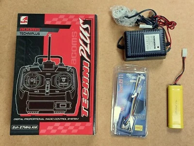 Vintage Accoms Techniplus Remote Control TX RX Crystals Battery Charger • £65
