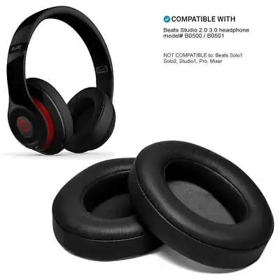Black | New Soft Replacement Ear Pads For Beats By Dr. Dre Studio 2.0 3.0 Wir... • $12.98