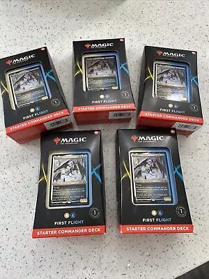 Magic The Gathering First Flight Starter Commander Deck NIB Lot Of 5 • $85